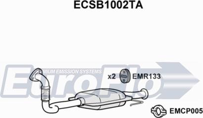 EuroFlo ECSB1002TA - Каталізатор autocars.com.ua