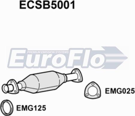 EuroFlo ECSB5001 - Каталізатор autocars.com.ua