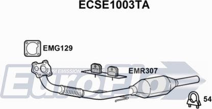 EuroFlo ECSE1003TA - Каталізатор autocars.com.ua