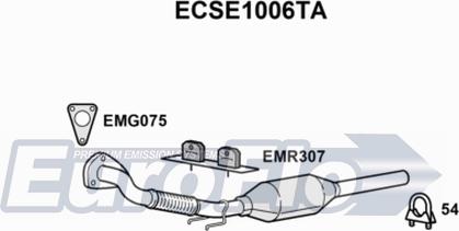 EuroFlo ECSE1006TA - Каталізатор autocars.com.ua