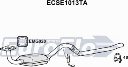 EuroFlo ECSE1013TA - Каталізатор autocars.com.ua