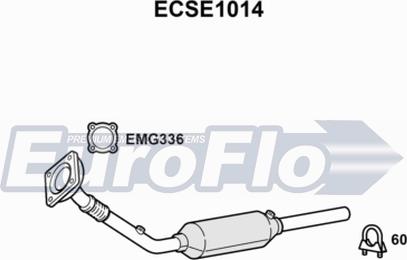 EuroFlo ECSE1014 - Каталізатор autocars.com.ua