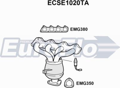 EuroFlo ECSE1020TA - Каталізатор autocars.com.ua