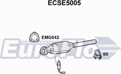 EuroFlo ECSE5005 - Каталізатор autocars.com.ua