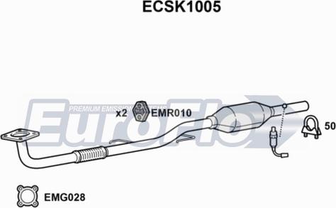 EuroFlo ECSK1005 - Катализатор autodnr.net