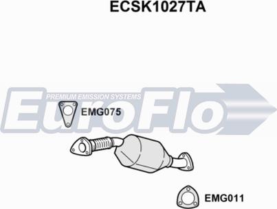 EuroFlo ECSK1027TA - Каталізатор autocars.com.ua