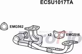 EuroFlo ECSU1017TA - Каталізатор autocars.com.ua