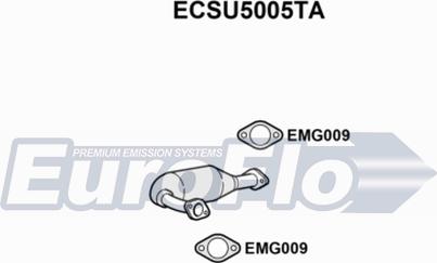 EuroFlo ECSU5005TA - Каталізатор autocars.com.ua