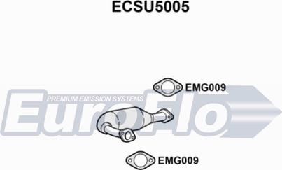 EuroFlo ECSU5005 - Каталізатор autocars.com.ua