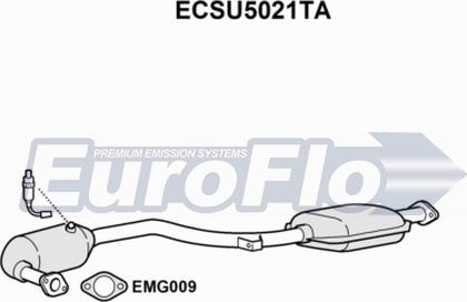 EuroFlo ECSU5021TA - Каталізатор autocars.com.ua