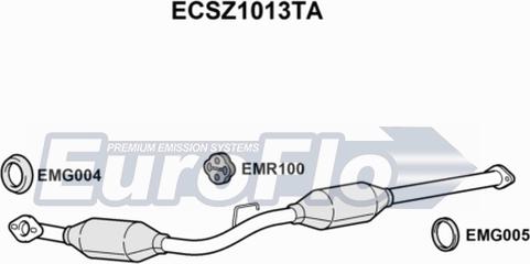 EuroFlo ECSZ1013TA - Каталізатор autocars.com.ua