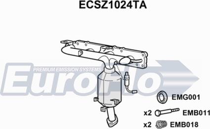 EuroFlo ECSZ1024TA - Катализатор autodnr.net