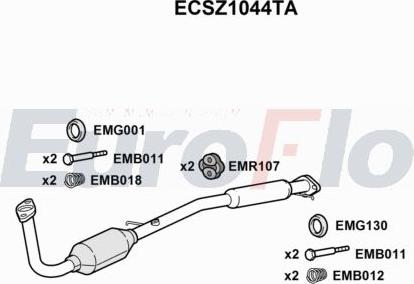 EuroFlo ECSZ1044TA - Катализатор autodnr.net