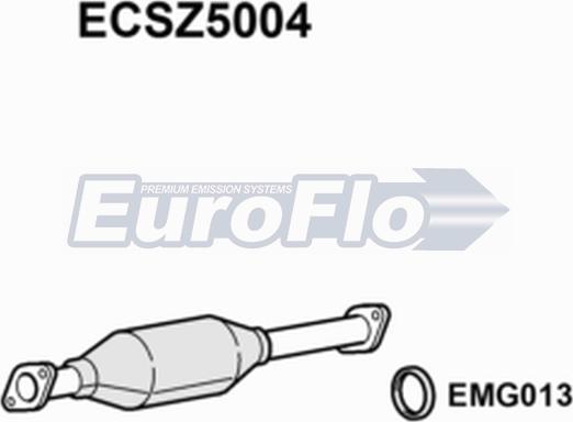 EuroFlo ECSZ5004 - Каталізатор autocars.com.ua