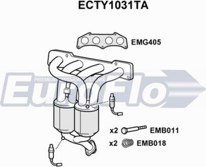 EuroFlo ECTY1031TA - Катализатор autodnr.net