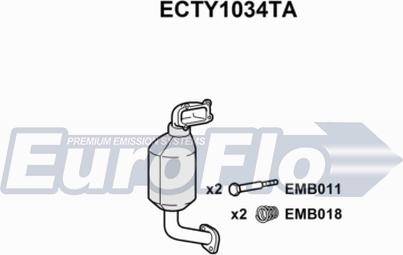 EuroFlo ECTY1034TA - Катализатор autodnr.net