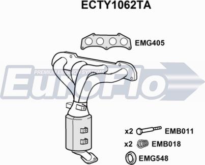 EuroFlo ECTY1062TA - Катализатор autodnr.net