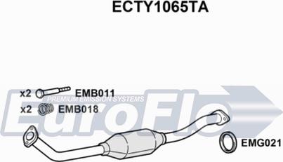 EuroFlo ECTY1065TA - Каталізатор autocars.com.ua