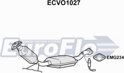 EuroFlo ECVO1027 - Каталізатор autocars.com.ua