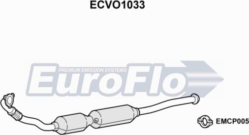 EuroFlo ECVO1033 - Каталізатор autocars.com.ua