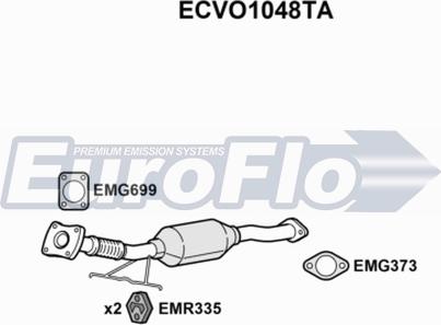 EuroFlo ECVO1048TA - Катализатор autodnr.net