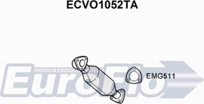 EuroFlo ECVO1052TA - Каталізатор autocars.com.ua