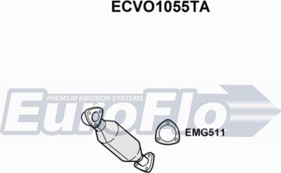 EuroFlo ECVO1055TA - Каталізатор autocars.com.ua