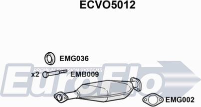 EuroFlo ECVO5012 - Каталізатор autocars.com.ua