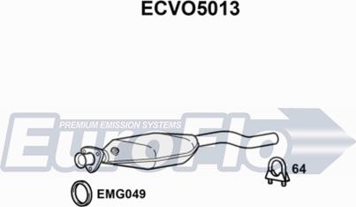 EuroFlo ECVO5013 - Каталізатор autocars.com.ua