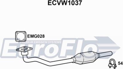 EuroFlo ECVW1037 - Каталізатор autocars.com.ua