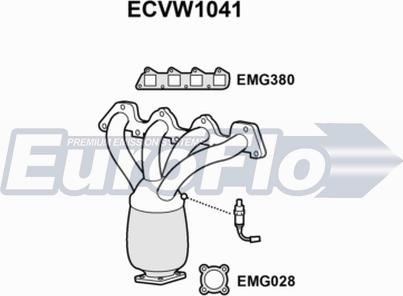EuroFlo ECVW1041 - Катализатор autodnr.net