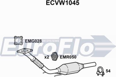 EuroFlo ECVW1045 - Катализатор autodnr.net