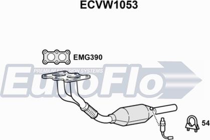 EuroFlo ECVW1053 - Катализатор autodnr.net