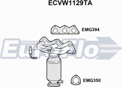 EuroFlo ECVW1129TA - Каталізатор autocars.com.ua