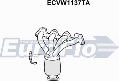 EuroFlo ECVW1137TA - Каталізатор autocars.com.ua