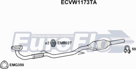 EuroFlo ECVW1173TA - Катализатор autodnr.net