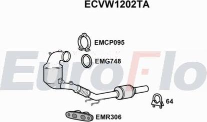 EuroFlo ECVW1202TA - Каталізатор autocars.com.ua