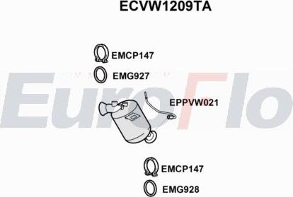 EuroFlo ECVW1209TA - Каталізатор autocars.com.ua