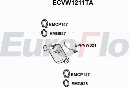 EuroFlo ECVW1211TA - Каталізатор autocars.com.ua