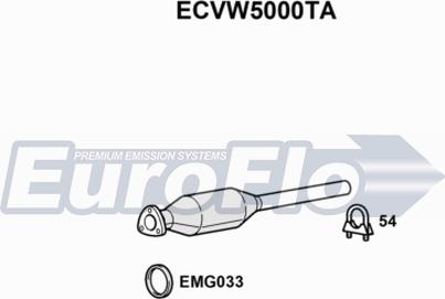 EuroFlo ECVW5000TA - Каталізатор autocars.com.ua