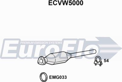 EuroFlo ECVW5000 - Каталізатор autocars.com.ua