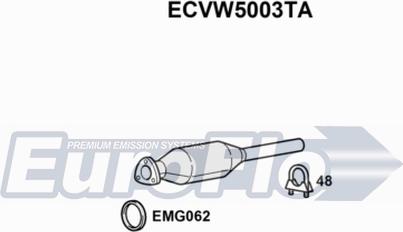 EuroFlo ECVW5003TA - Каталізатор autocars.com.ua