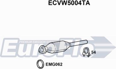 EuroFlo ECVW5004TA - Каталізатор autocars.com.ua