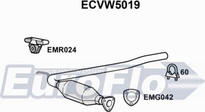 EuroFlo ECVW5019 - Каталізатор autocars.com.ua