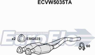 EuroFlo ECVW5035TA - Каталізатор autocars.com.ua