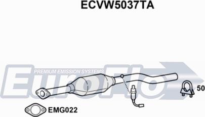 EuroFlo ECVW5037TA - Каталізатор autocars.com.ua