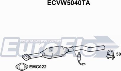 EuroFlo ECVW5040TA - Каталізатор autocars.com.ua