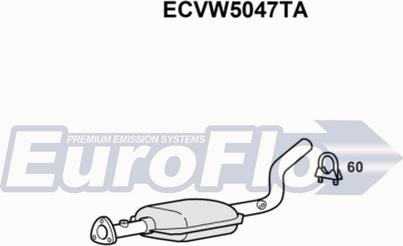 EuroFlo ECVW5047TA - Каталізатор autocars.com.ua