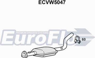 EuroFlo ECVW5047 - Каталізатор autocars.com.ua