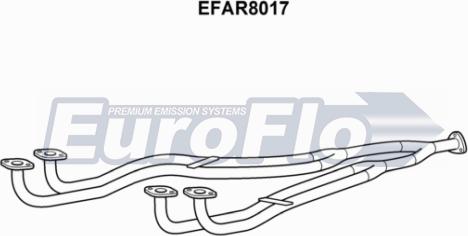 EuroFlo EFAR8017 - Труба вихлопного газу autocars.com.ua